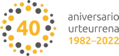 Logotipo del 40 aniversario de Grupo Asegi, 1982-2022
